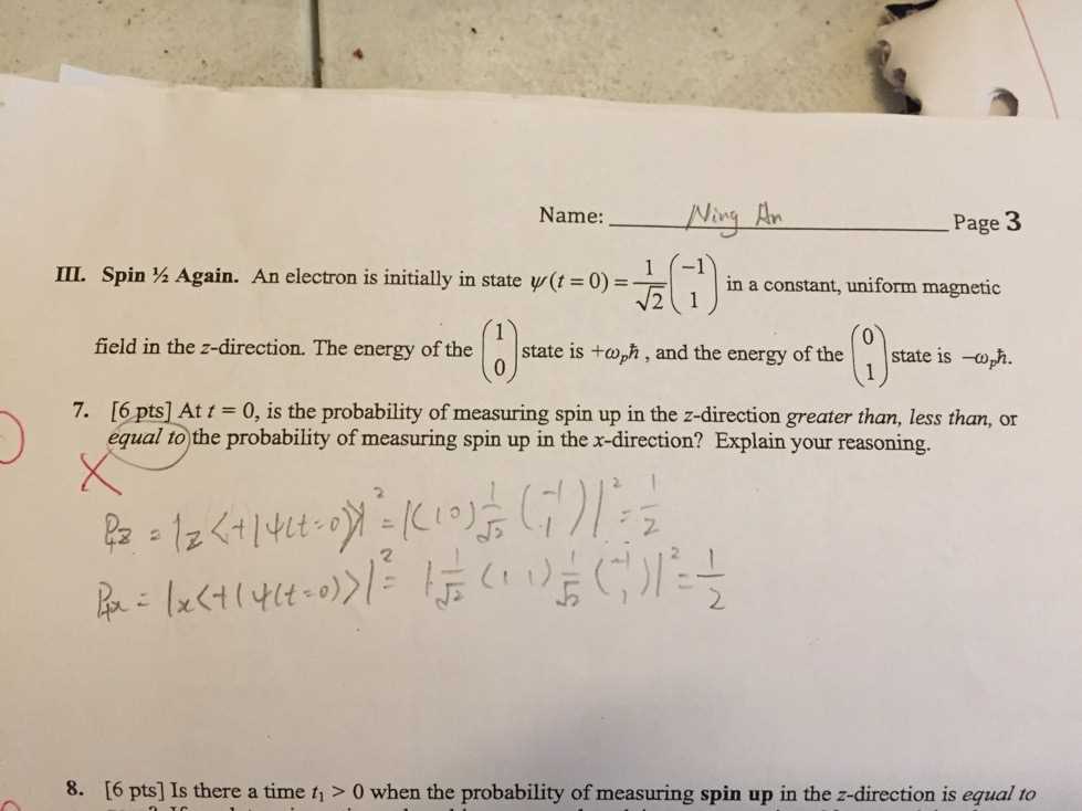 quantum mechanics 2 exam questions and answers