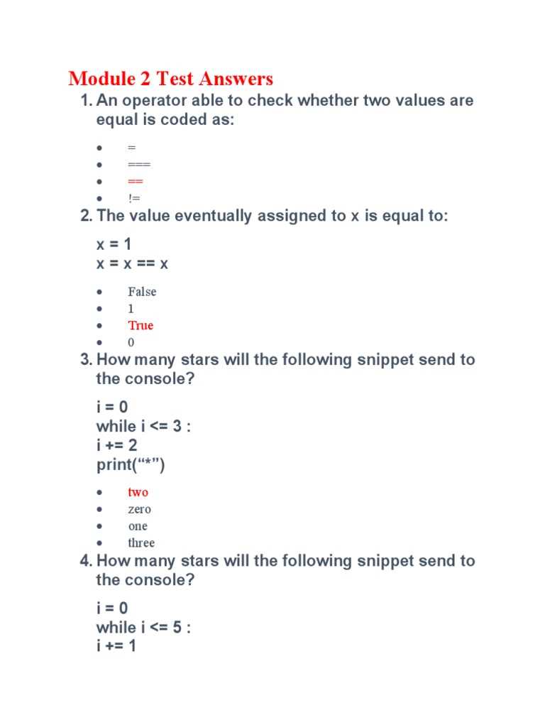 module 2 test answers