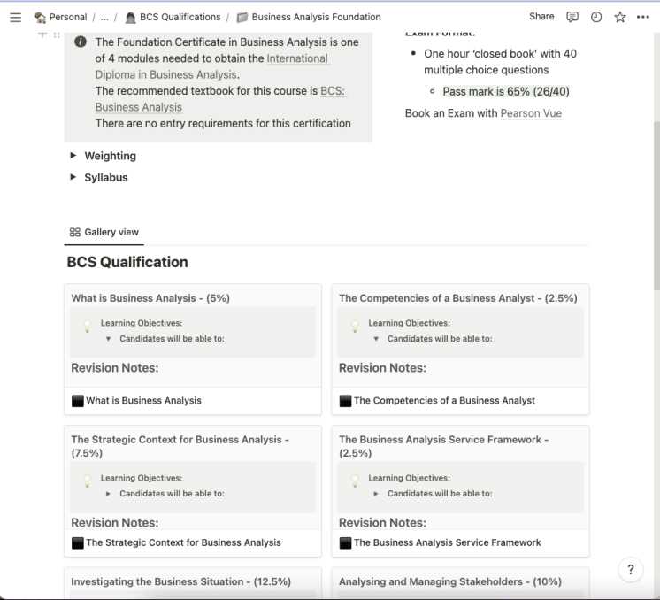 bcs business analysis foundation exam questions and answers