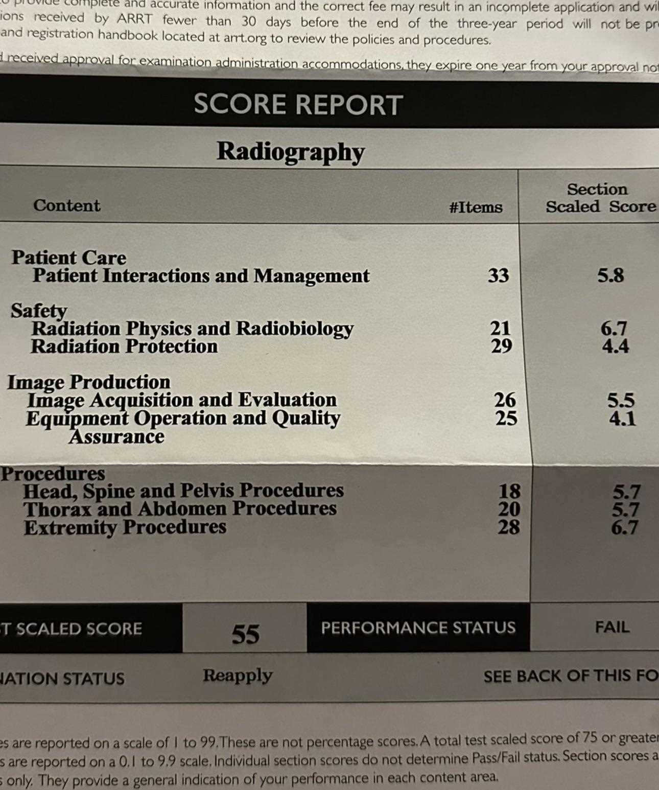 radiology board exam answers