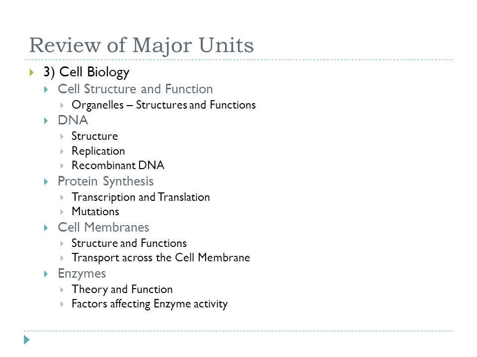 cell biology final exam