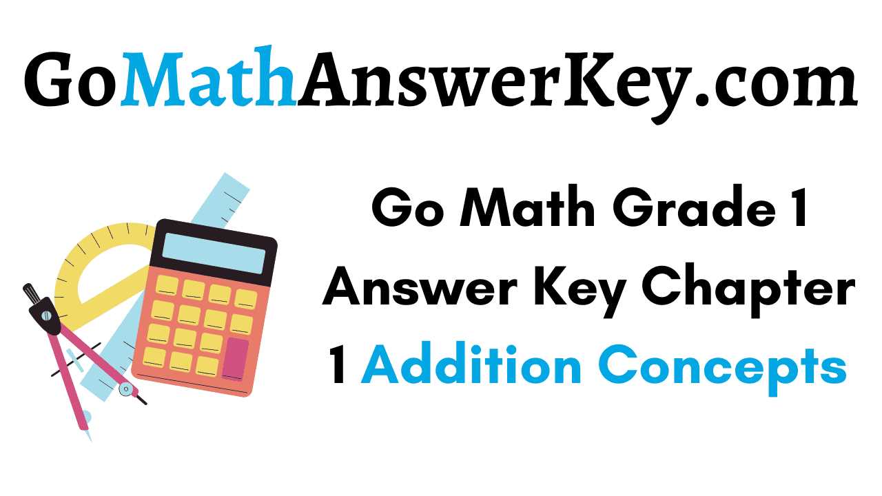 go math answer key 1st grade