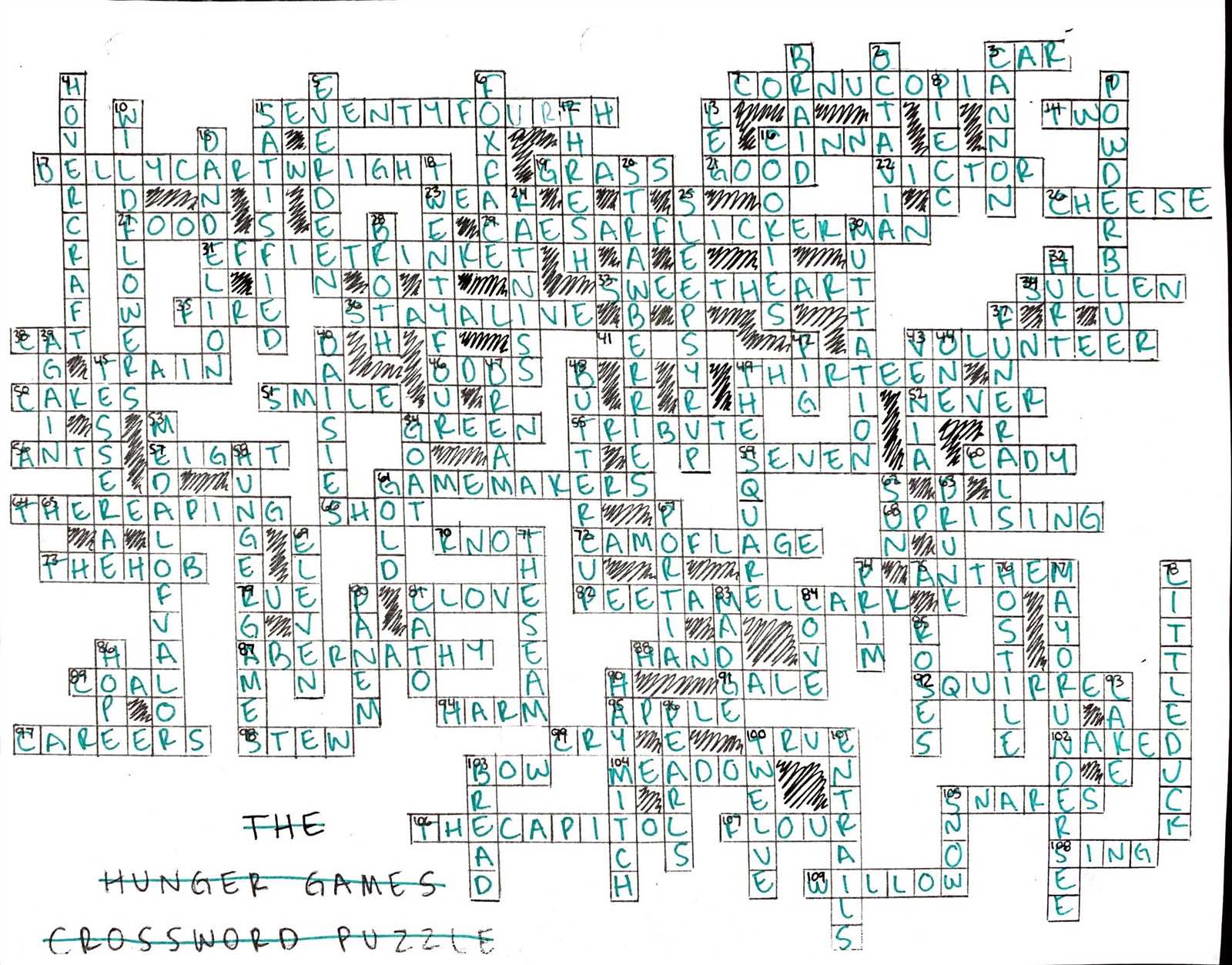 badgehungry crossword cove answers