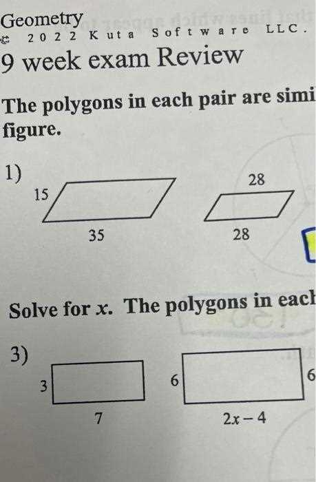 geometry final review answers