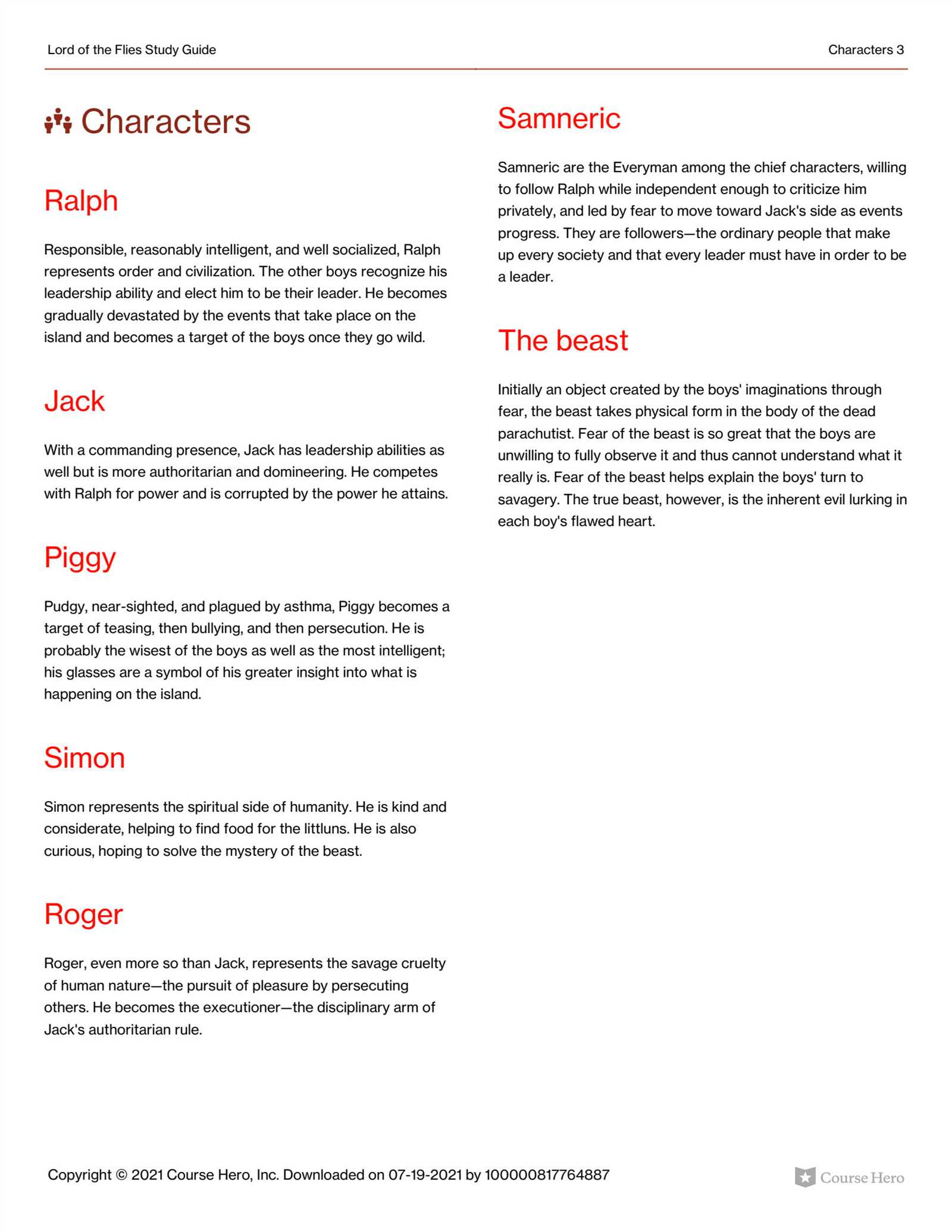 applied practice lord of the flies answer key