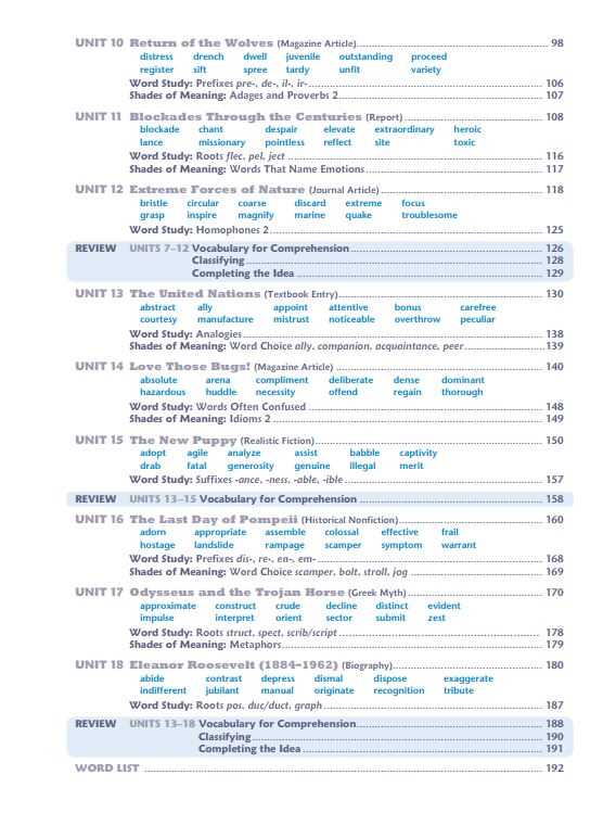 vocab level c unit 13 answers