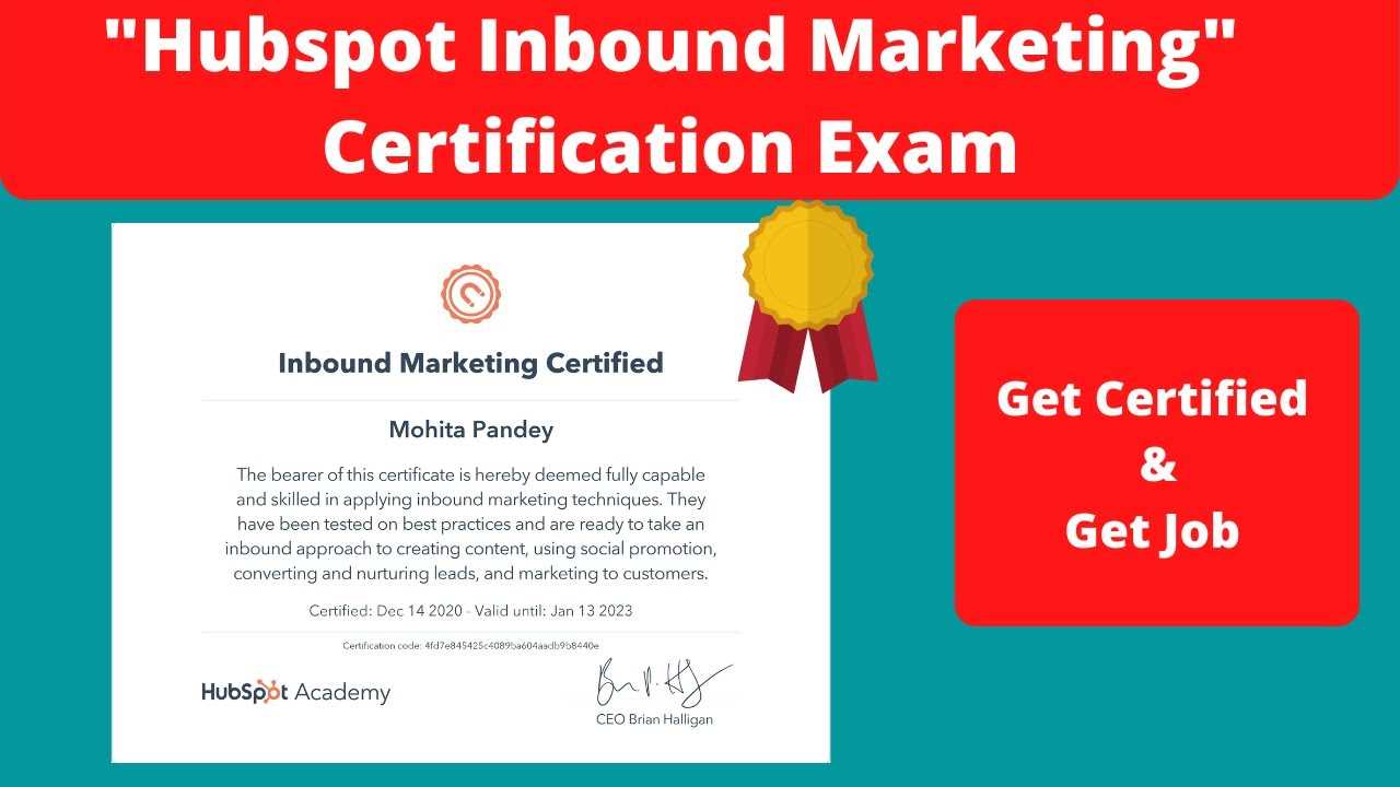 inbound hubspot exam answers