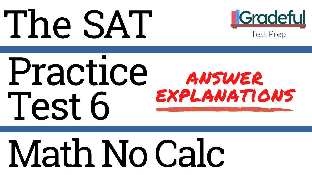 sat test 6 answers