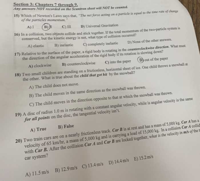 section 3 reinforcement the third law of motion answers