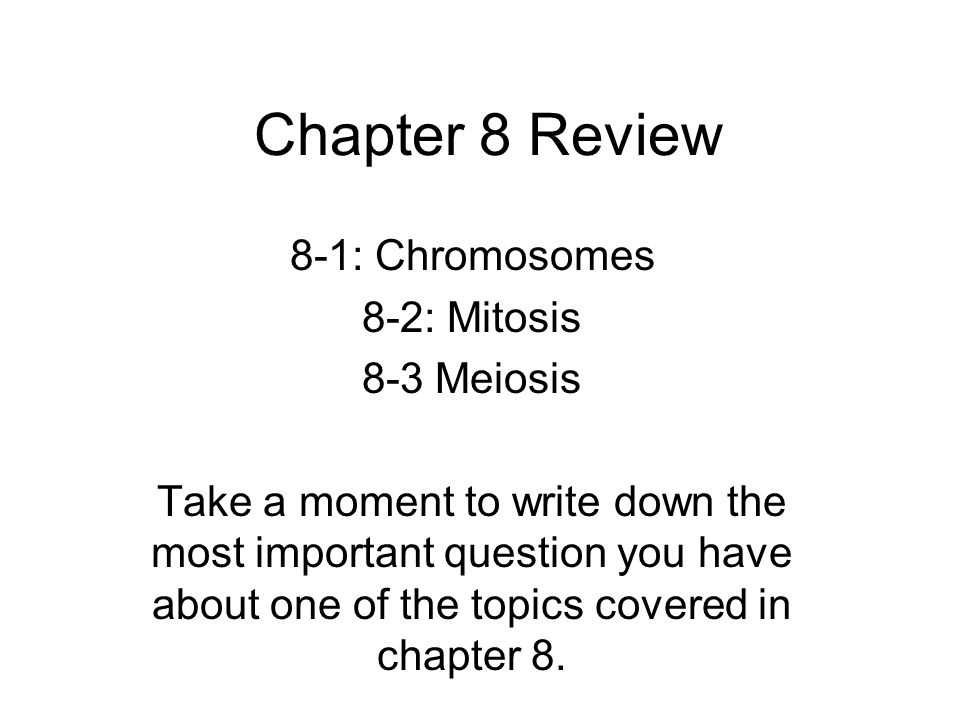 section 8 1 review chromosomes answer key