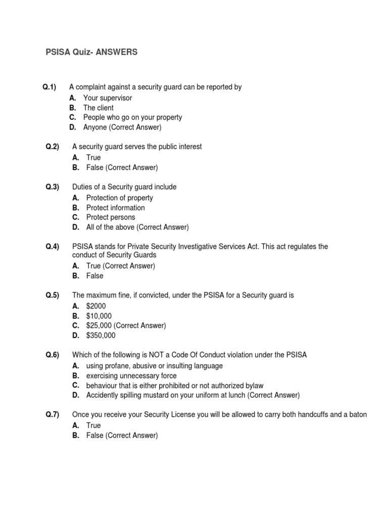 security exam questions and answers