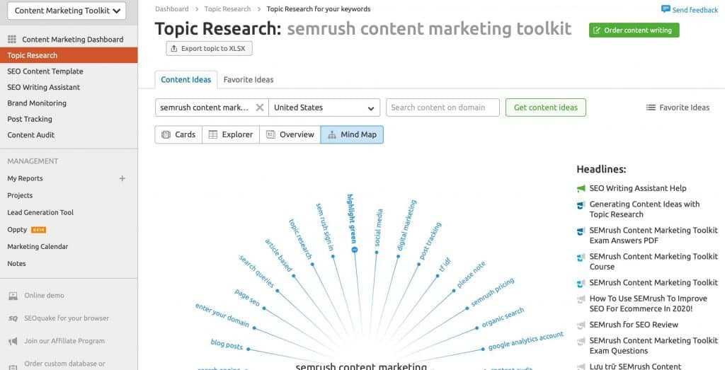 semrush content marketing toolkit exam answers