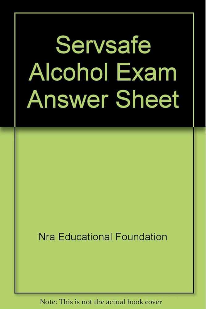 servsafe alcohol exam answers