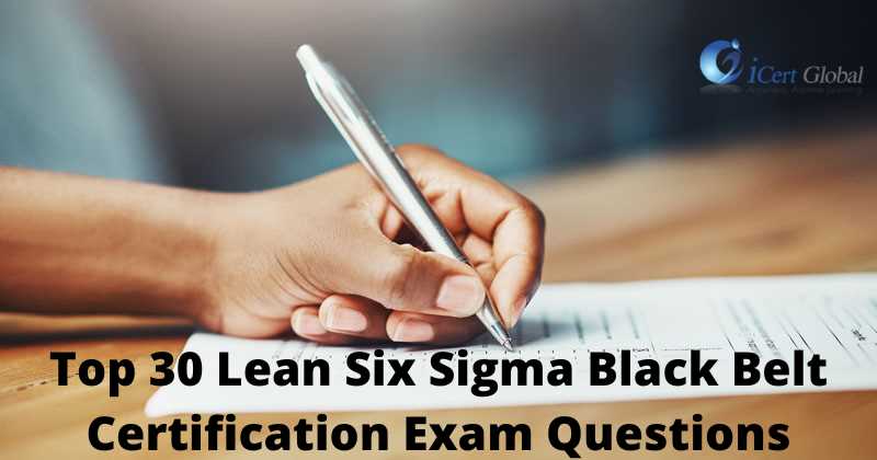 six sigma black belt exam questions and answers