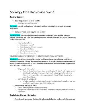 sociology final exam study guide