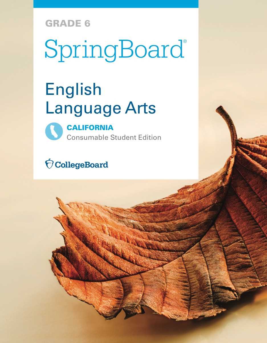 springboard english language arts grade 8 answers