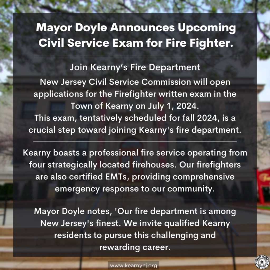 civil service firefighter exam nj