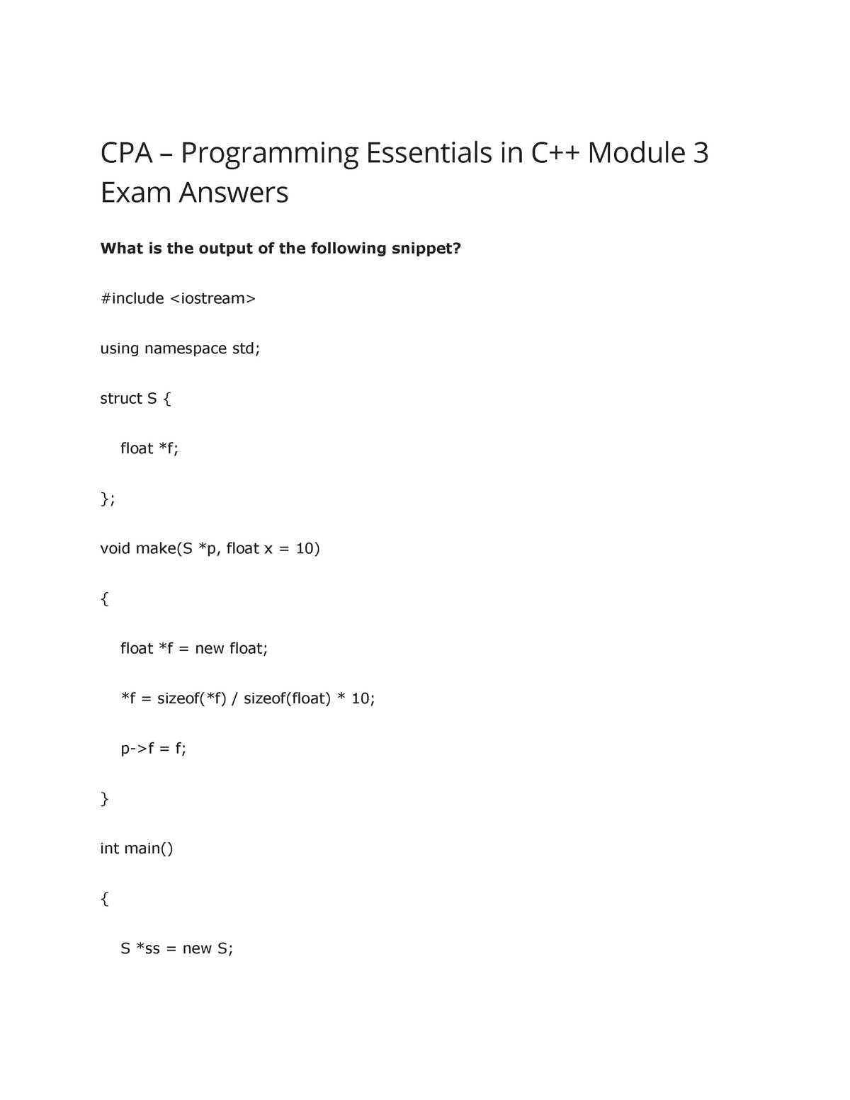 ssd 3 module 1 exam answers