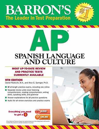 ap spanish language and culture exam preparation answers