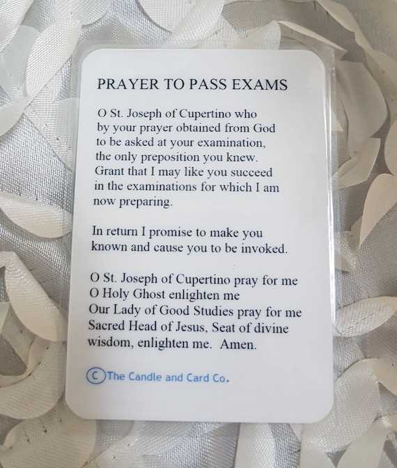 st cupertino exam prayer