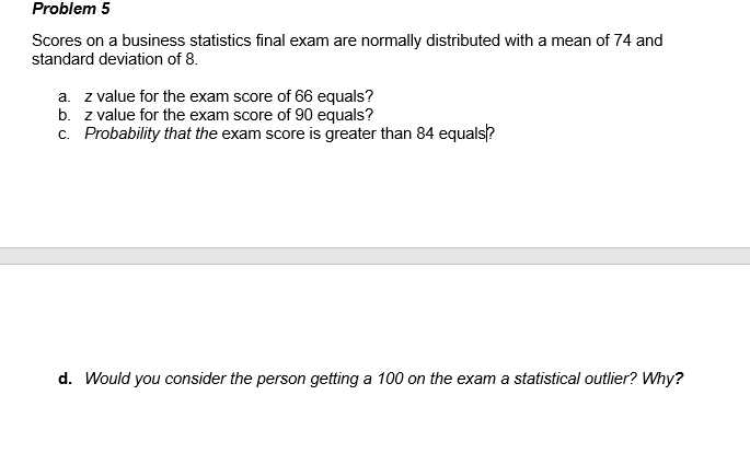 straighterline intro to statistics final exam answers