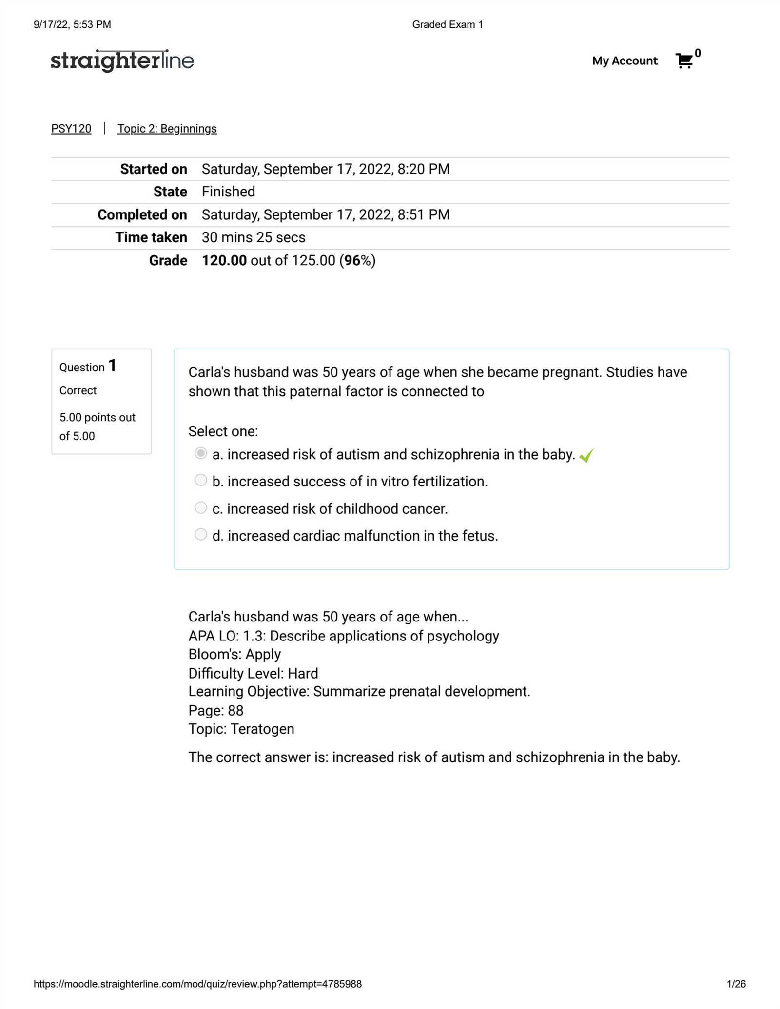 straighterline intro to statistics final exam answers