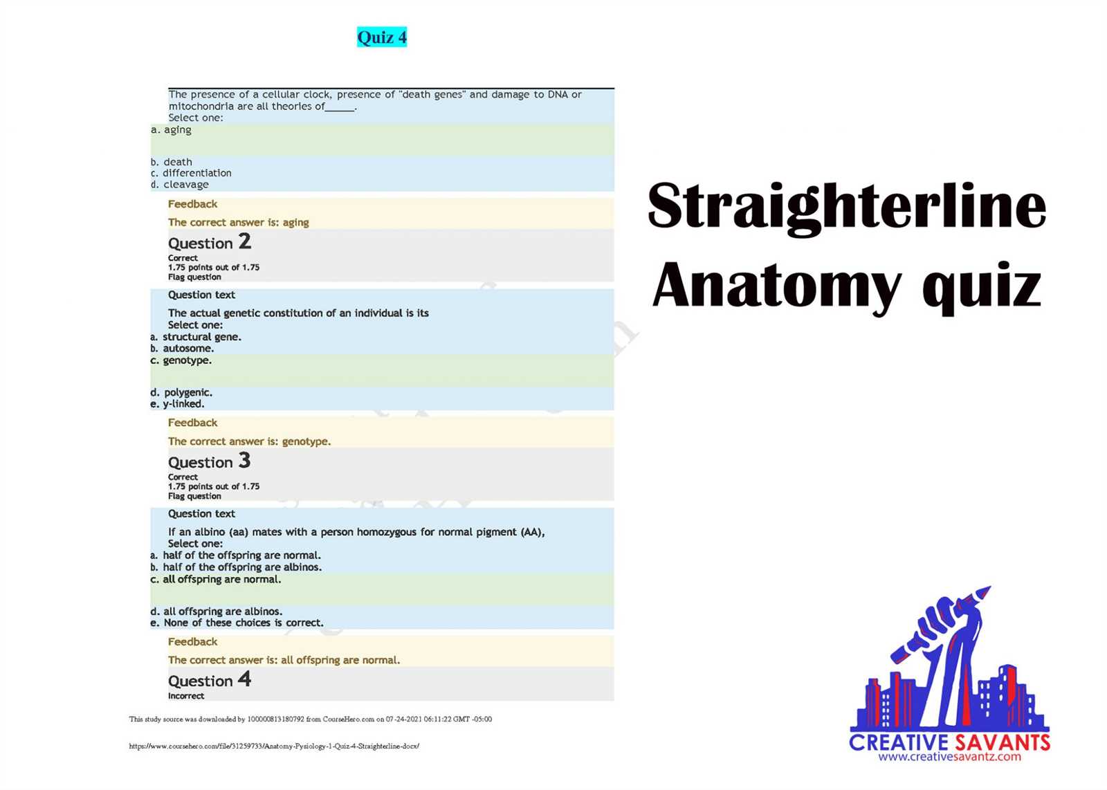 straighterline microbiology exam answers