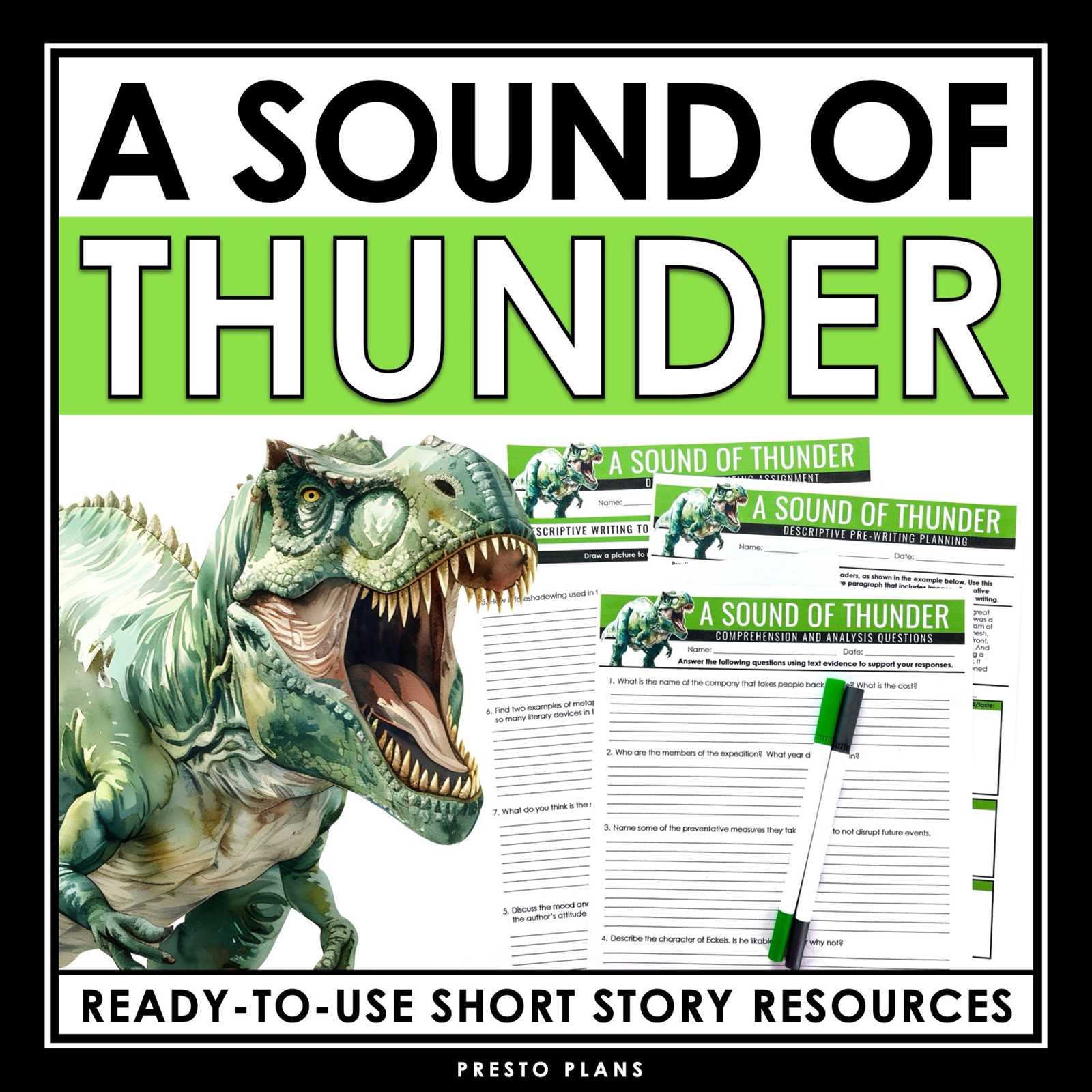 study guide for bradburys a sound of thunder answers