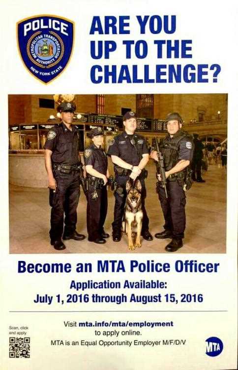 next mta police exam