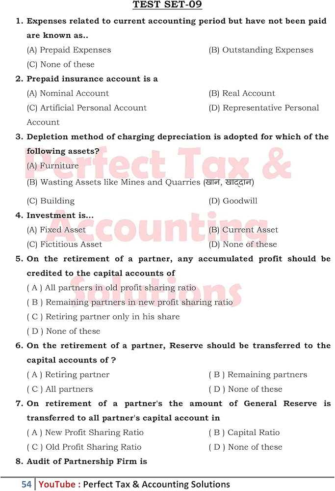 junior accountant exam questions and answers