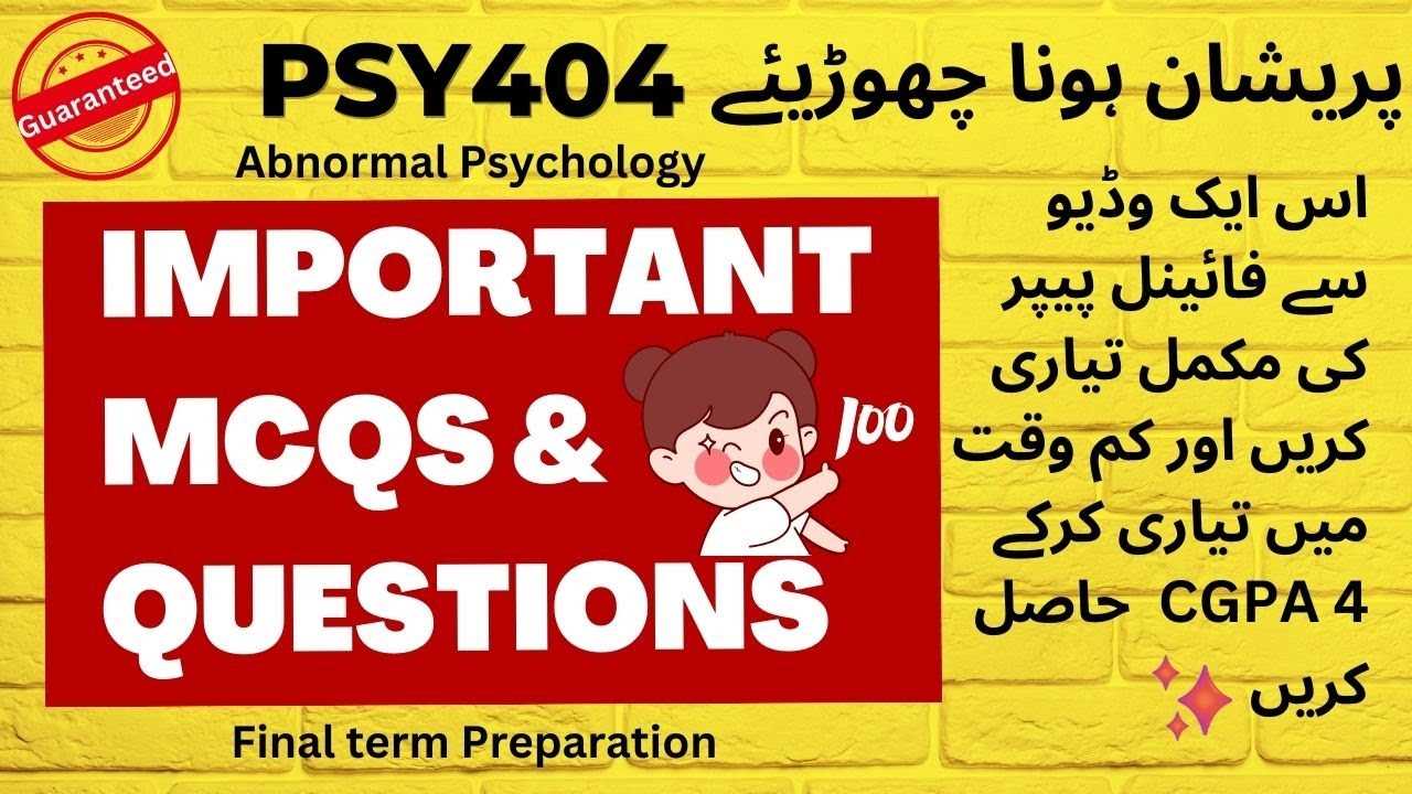 abnormal psychology exam questions