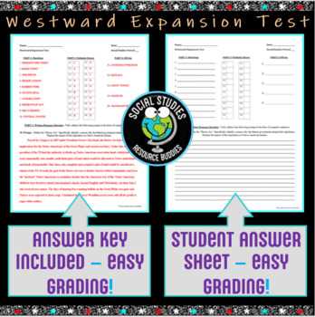 1.07 westward expansion exam answers