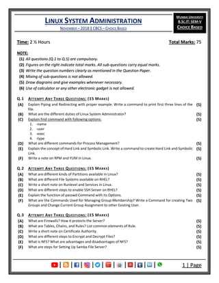 system administration exam questions and answers