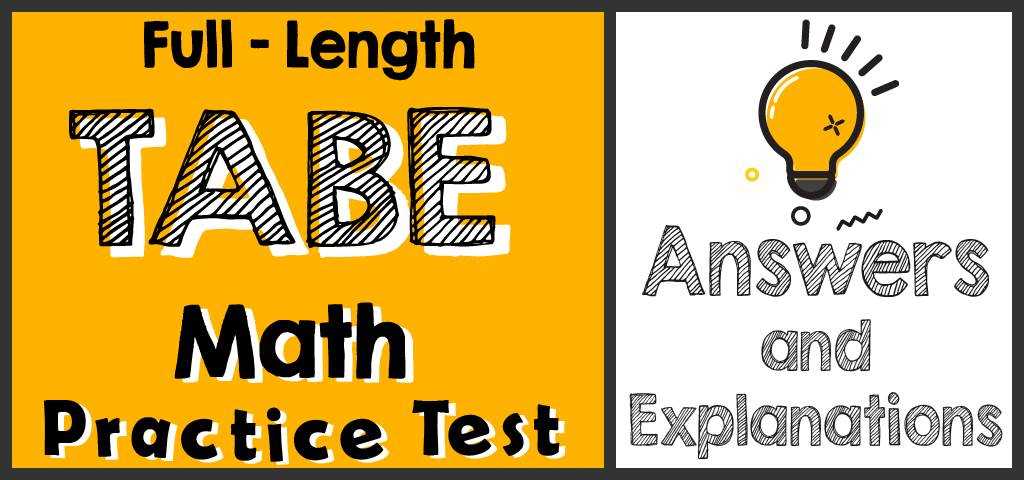 tabe test answers