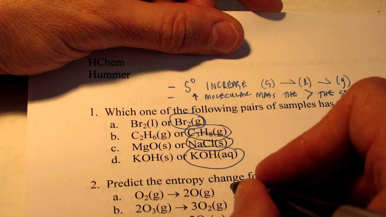 acs thermodynamics practice exam