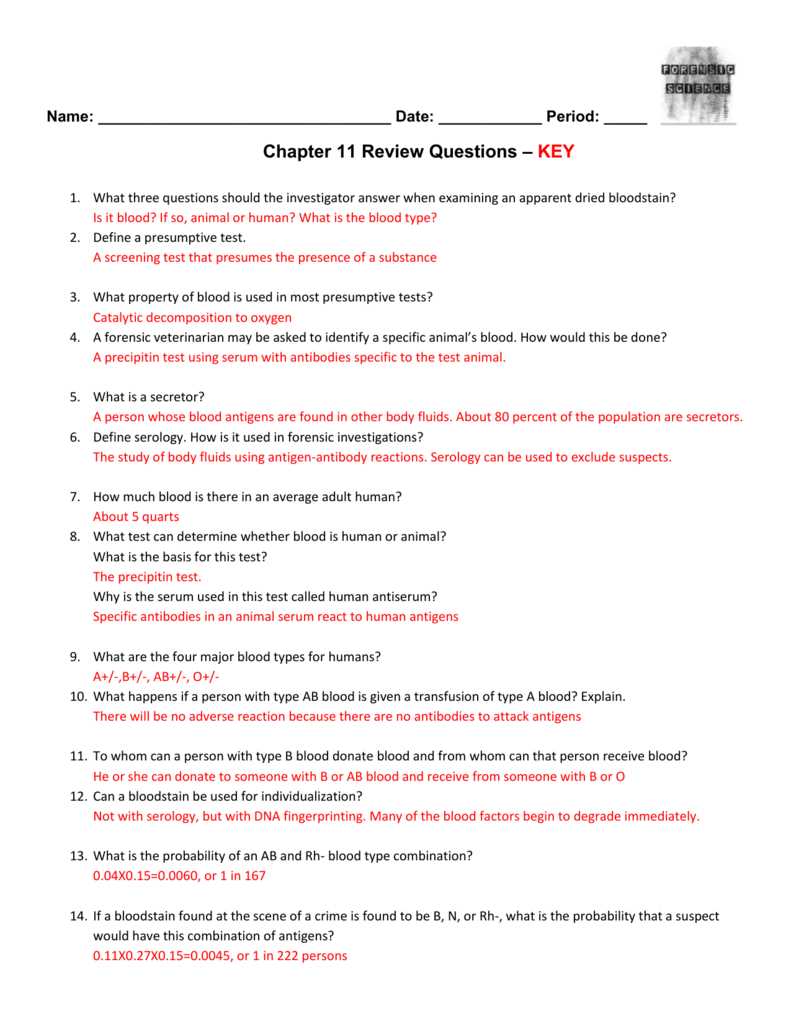 forensic science fundamentals and investigations answers