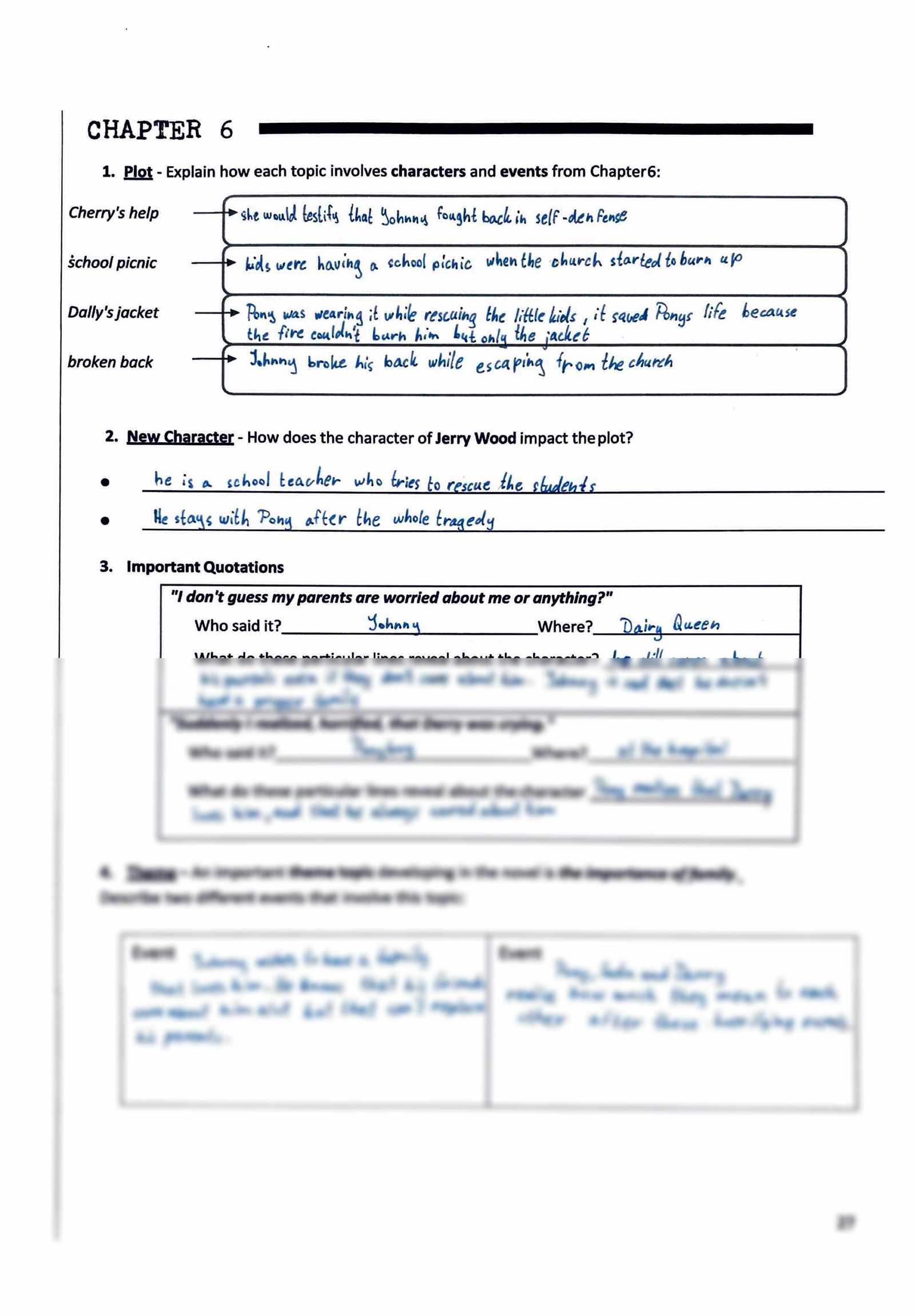 the outsiders book questions and answers