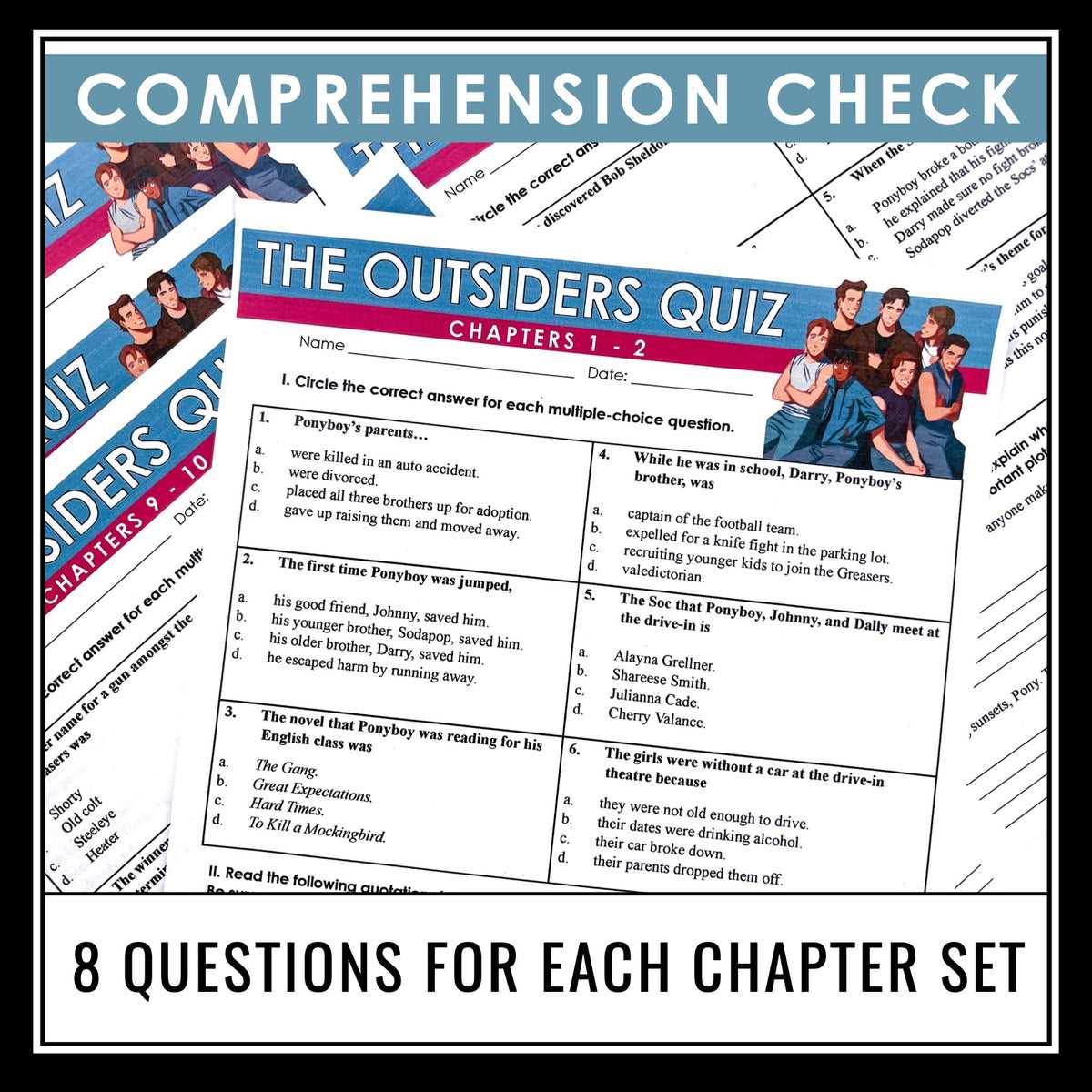 the outsiders book questions and answers