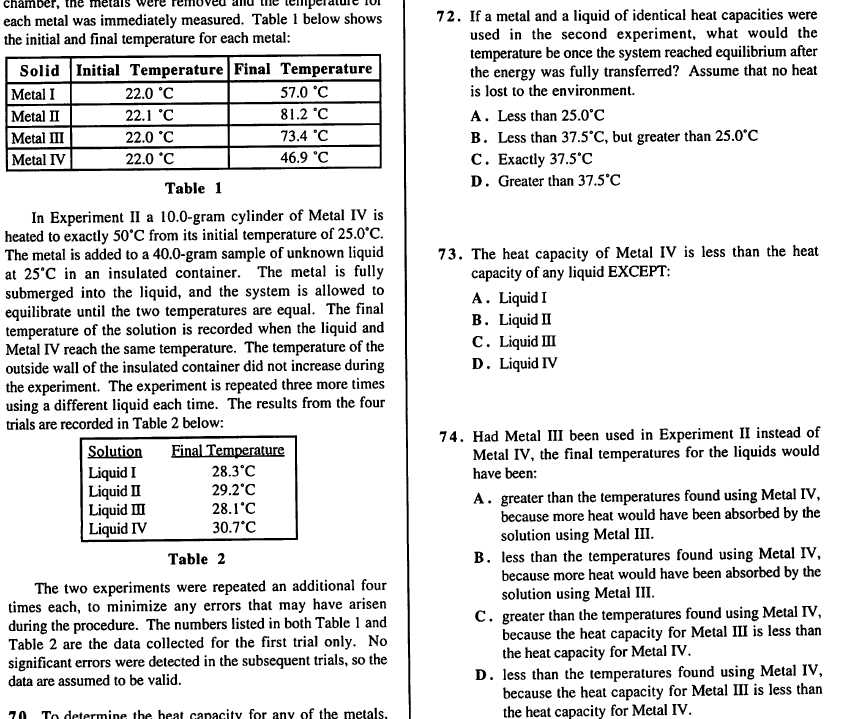 thermochemistry exam questions answers