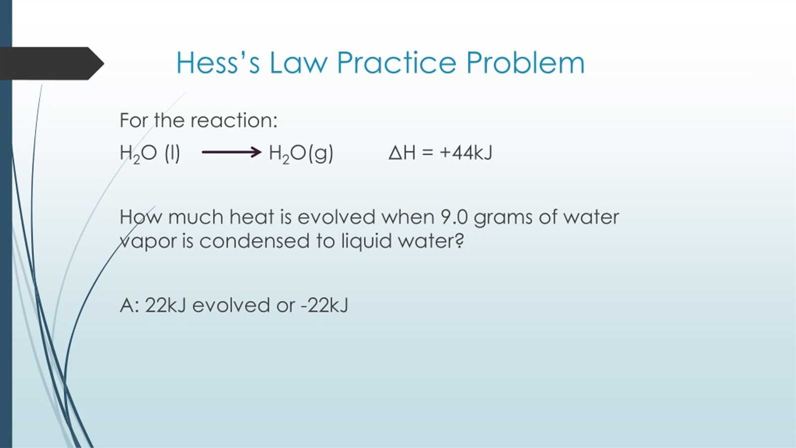 thermodynamics enthalpy of reaction and hesss law pre lab answers