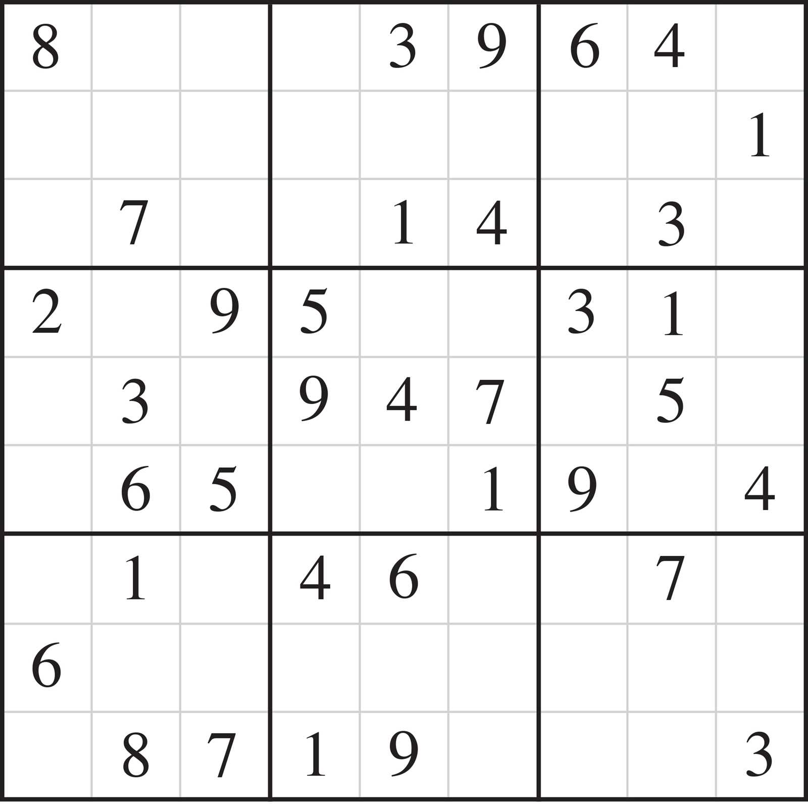 chicago tribune sudoku answer