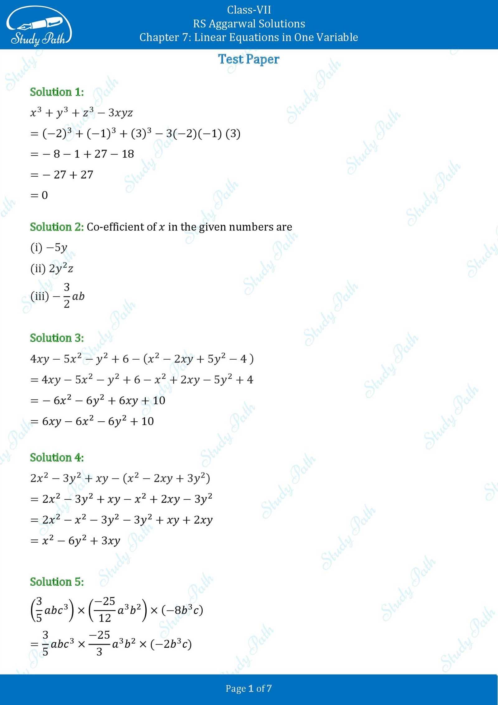 topic 7 test answers