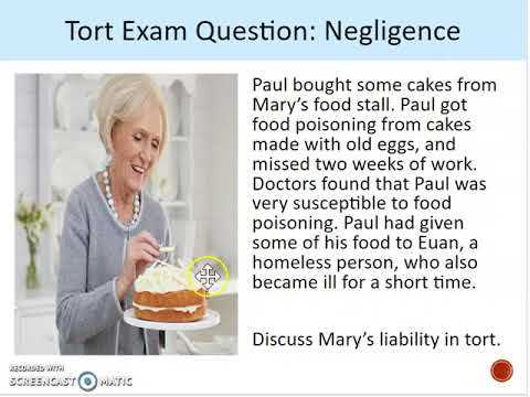 torts exam model answer