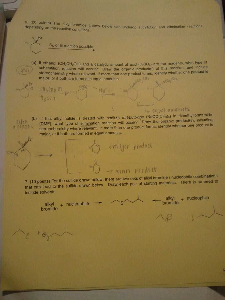 chemistry exam questions and answers