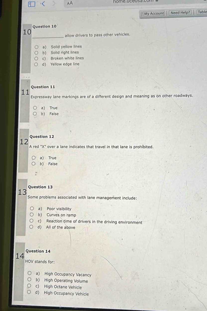 uceusa answers