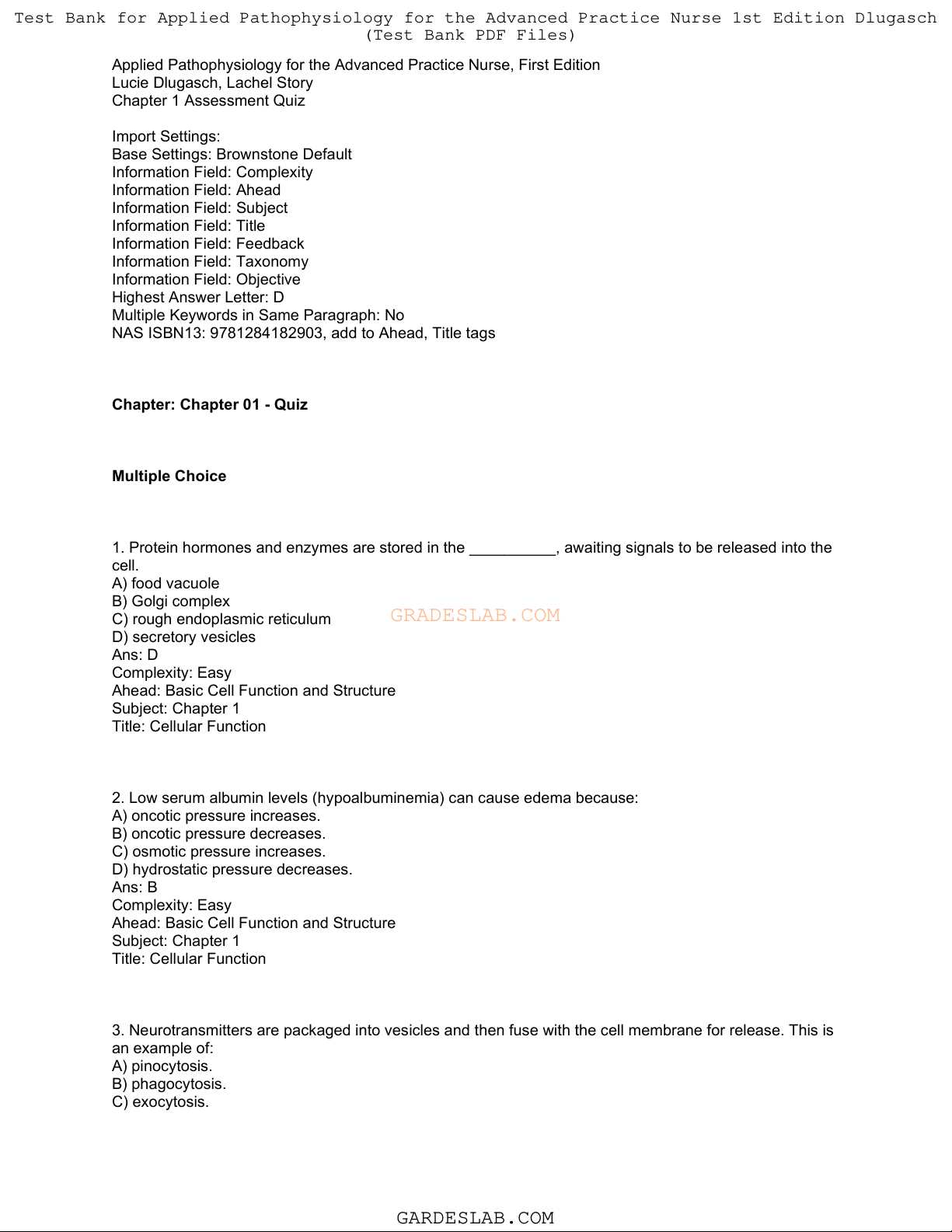 pathophysiology a clinical approach practice exam answers