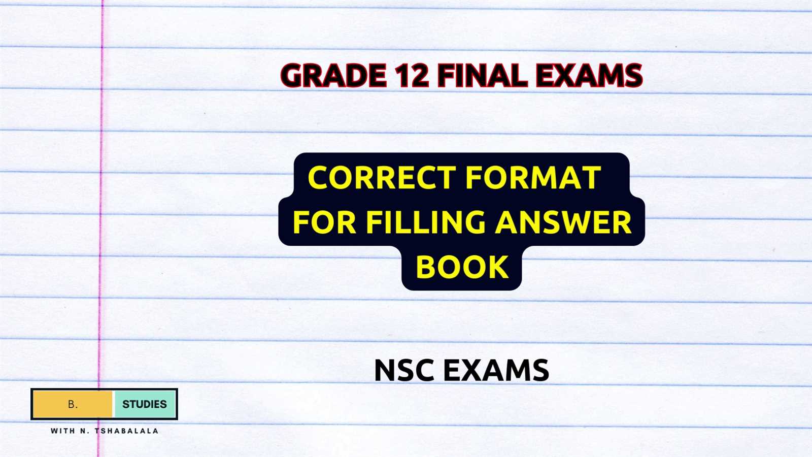 final exam answer sheet