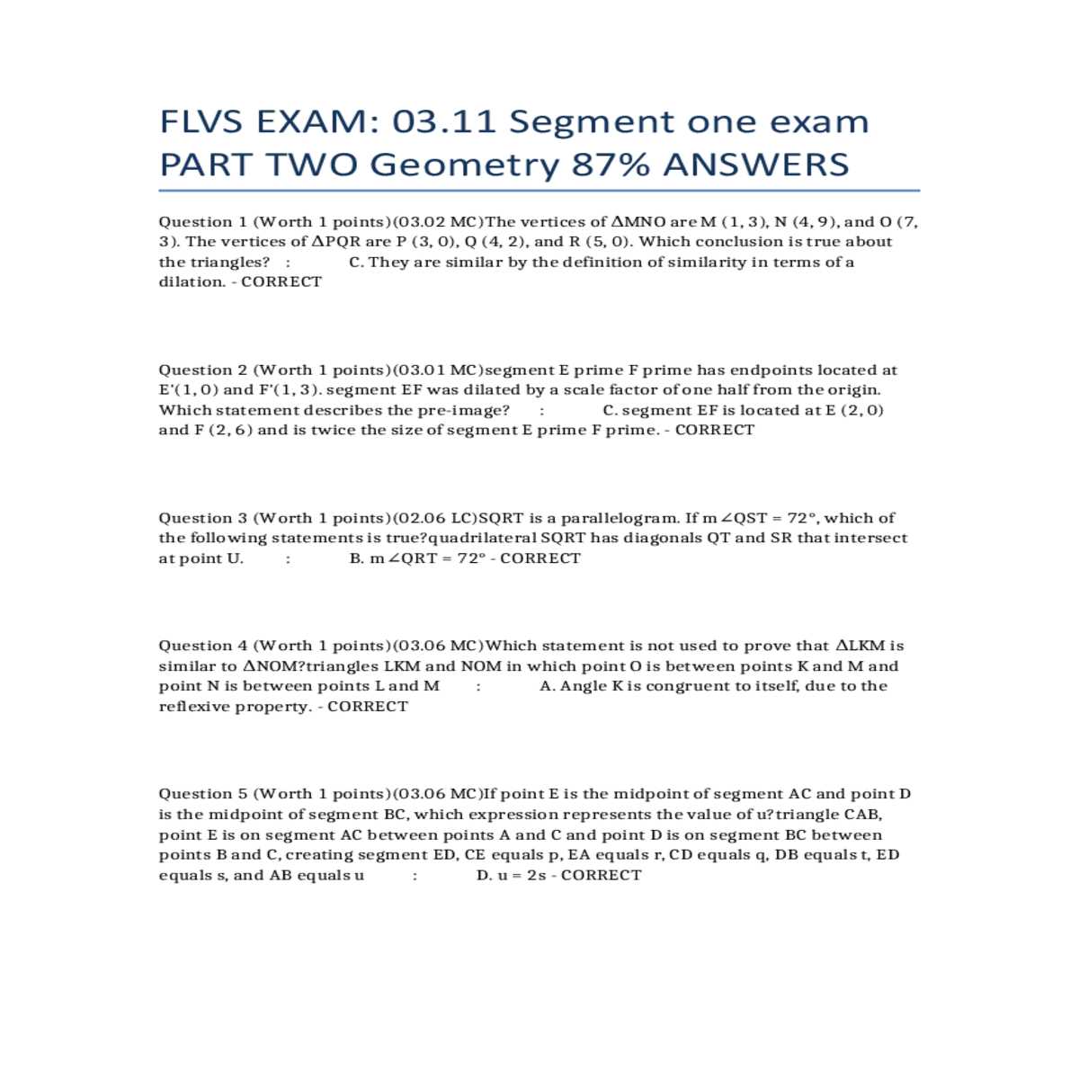 flvs segment 2 exam answers