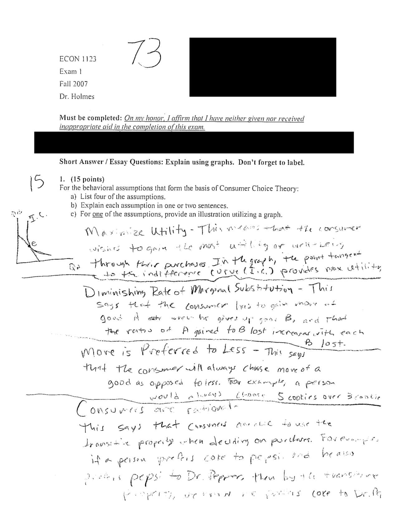 microeconomics midterm exam 1