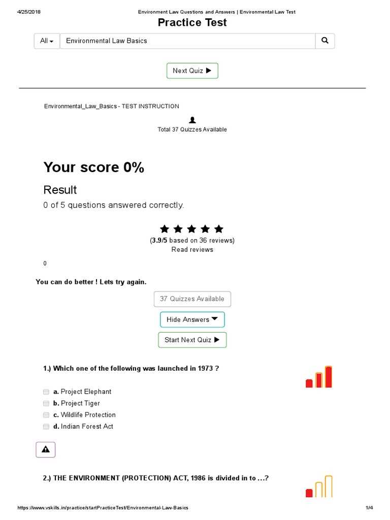 environmental law exam questions and answers